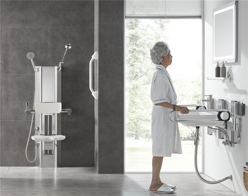 SH-420 Instalación multifuncional de ducha de asiento ajustable para ancianos