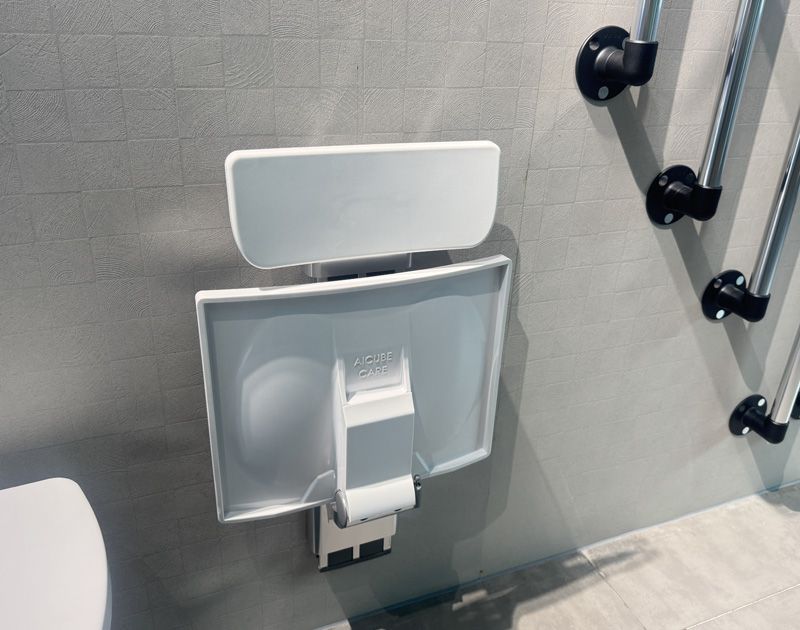 SA-B425+B-B340 Silla de ducha ajustable de altura extendida con respaldo