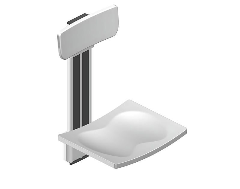 SA-B425+B-B340 Silla de ducha ajustable de altura extendida con respaldo