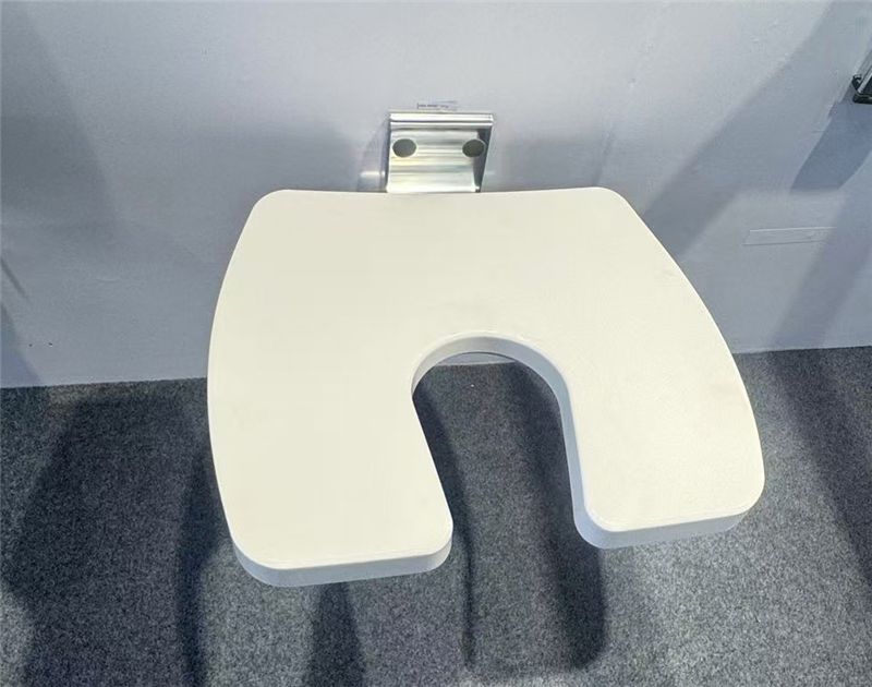 Asiento de ducha en forma de U montado en la pared plegable SA-A420