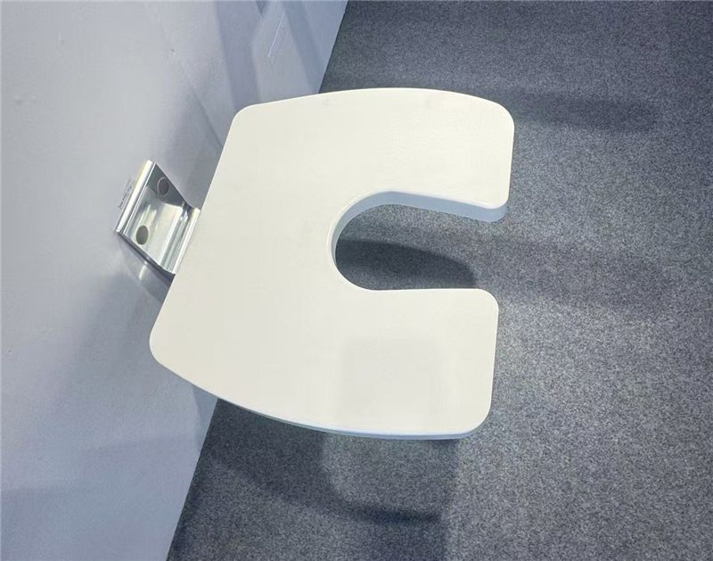 Asiento de ducha en forma de U montado en la pared plegable SA-A420