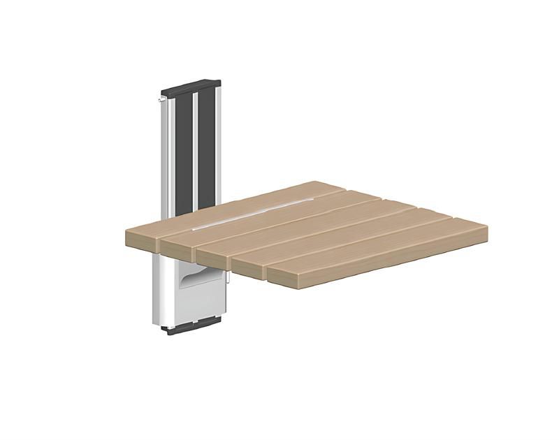 Asiento de baño de madera ajustable de altura SA-B450