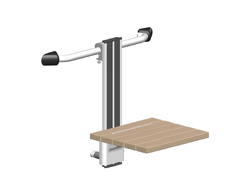 Asiento de baño de madera colgante ajustable SA-C450+ altura