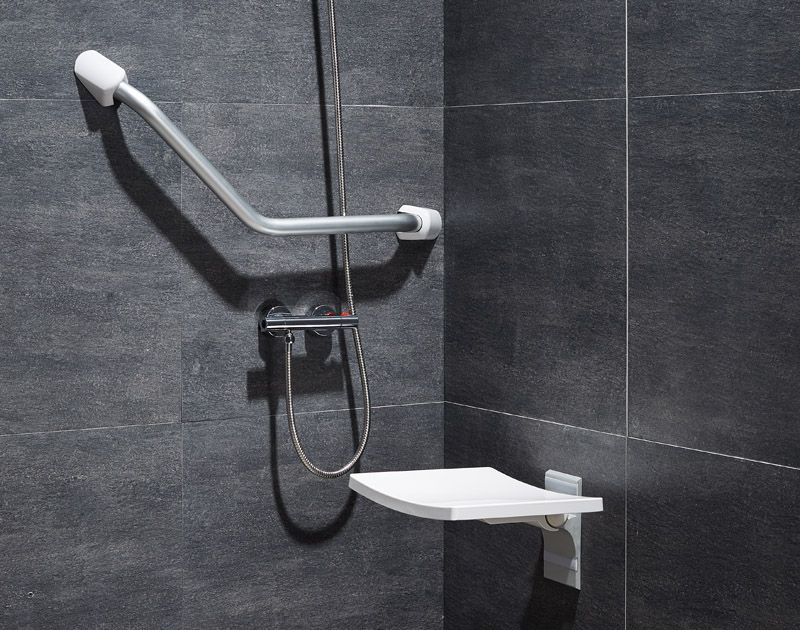 Barra de agarre de ducha angulada FSL-900 para baño-Descripción general profesional