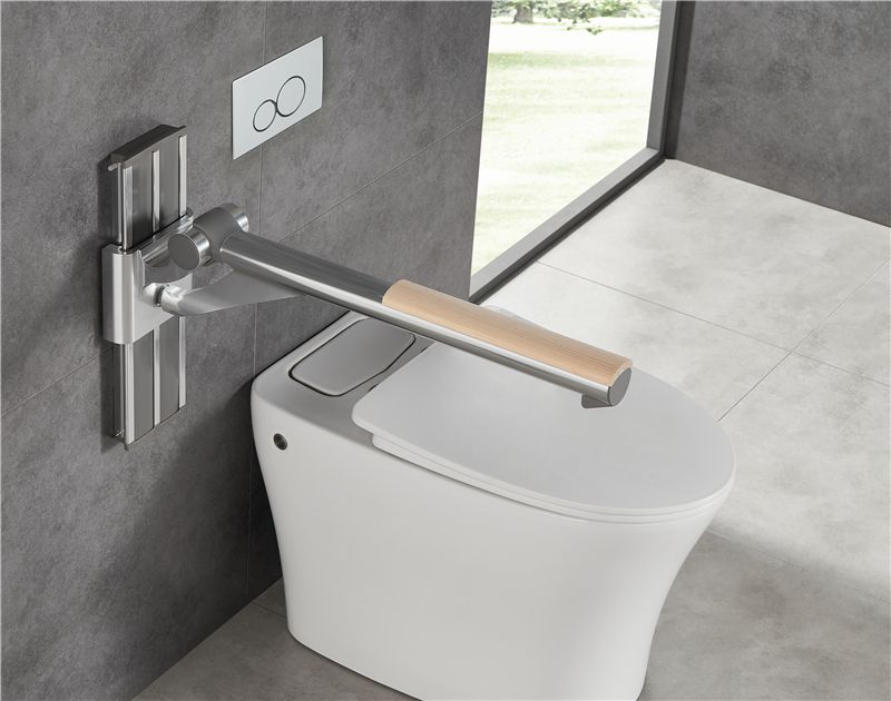 HB-L680M Rieles de agarre de baño de madera ajustable para ancianos y atención para discapacitados