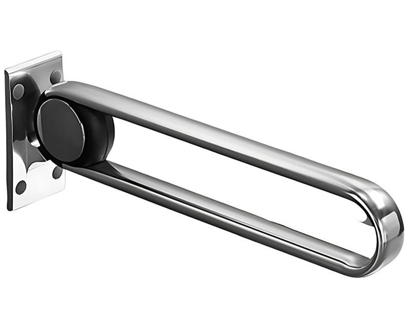 XHA-U622 Rieles de agarre de baño plegables con bisagras con bisagras en forma de cromo: Seguridad confiable y soporte ergonómico
